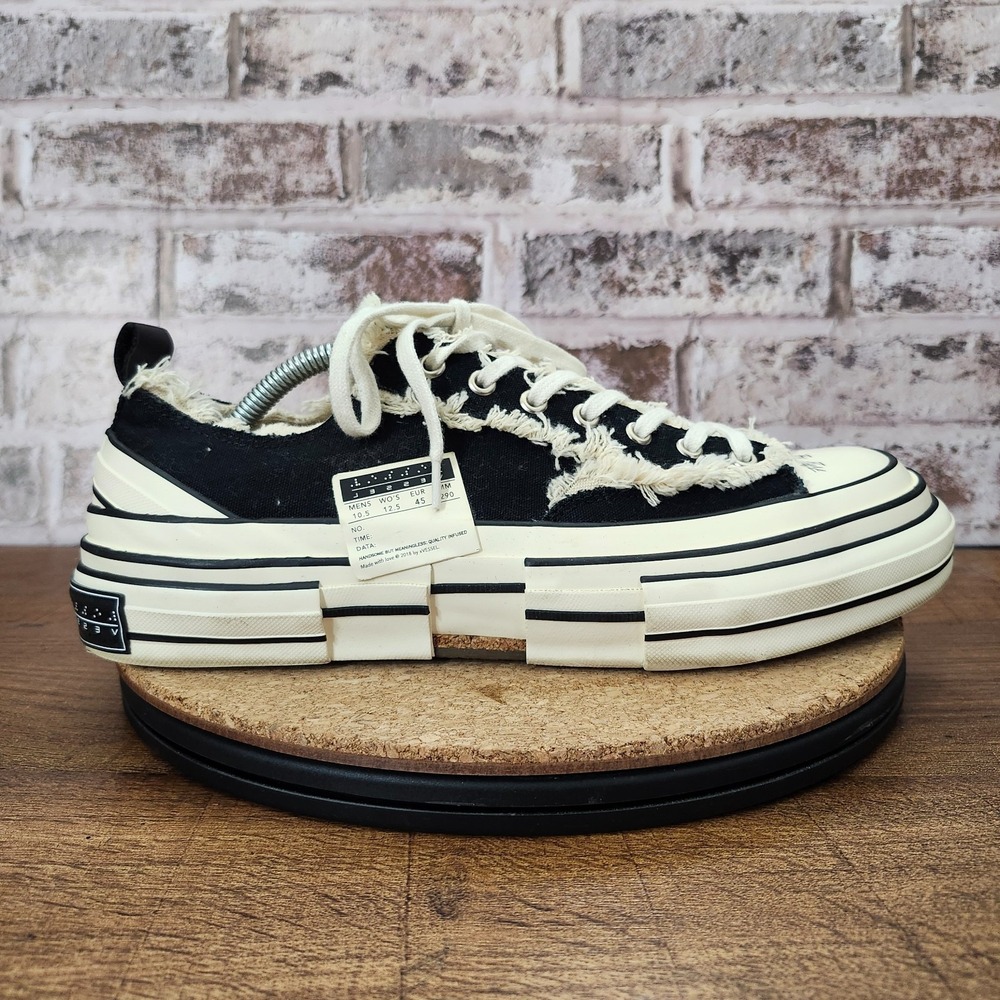 Vessel G.O.P. Low Top Black Sneakers Unisex Size M10.5 W12.5 *Pre-Owned* - Picture 7 of 16